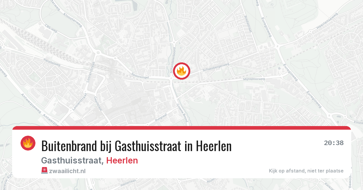 Buitenbrand bij Gasthuisstraat in Heerlen — 31 jul 2026