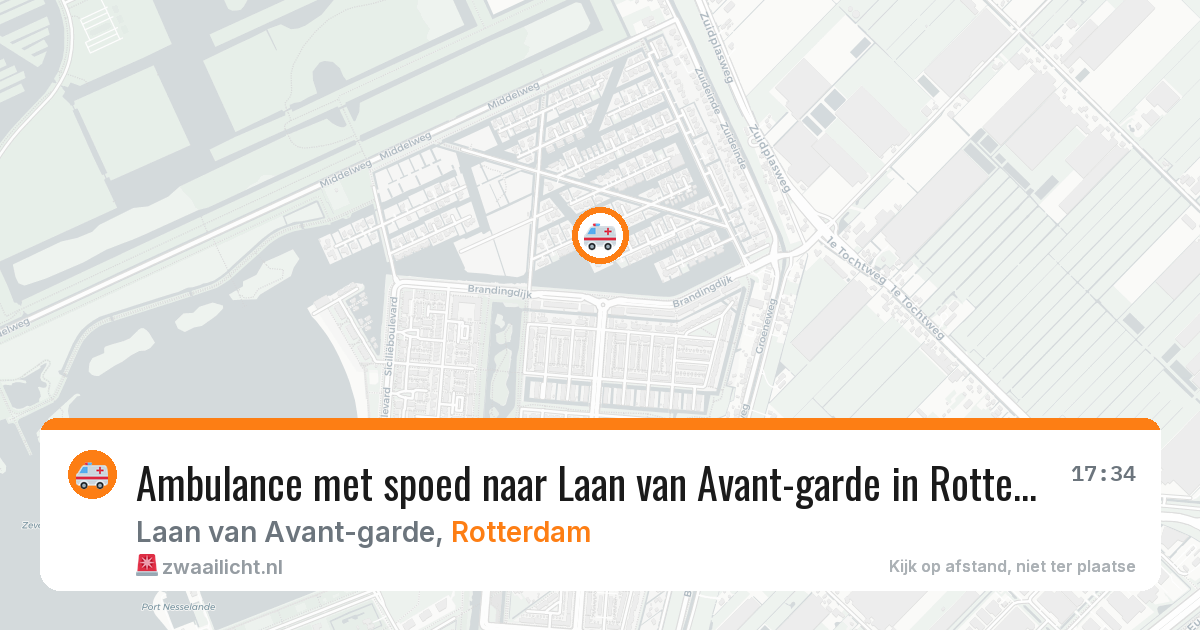 Ambulance met spoed naar Laan van Avant-garde in Rotterdam — 14 mrt 2026