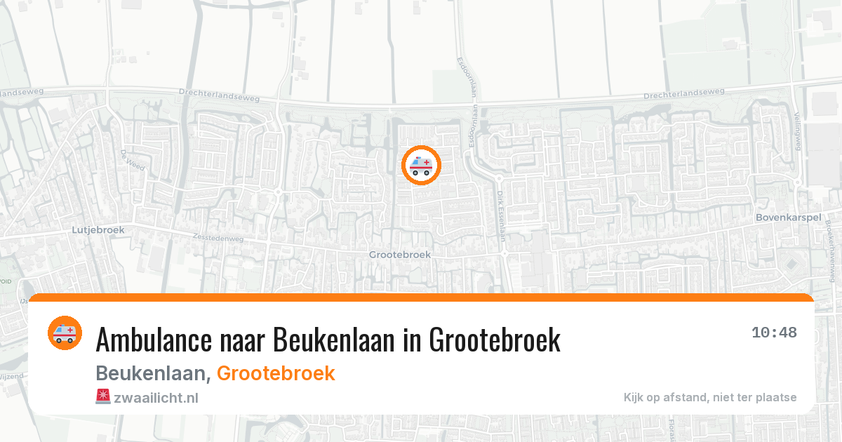 Ambulance naar Beukenlaan in Grootebroek — 5 aug 2026