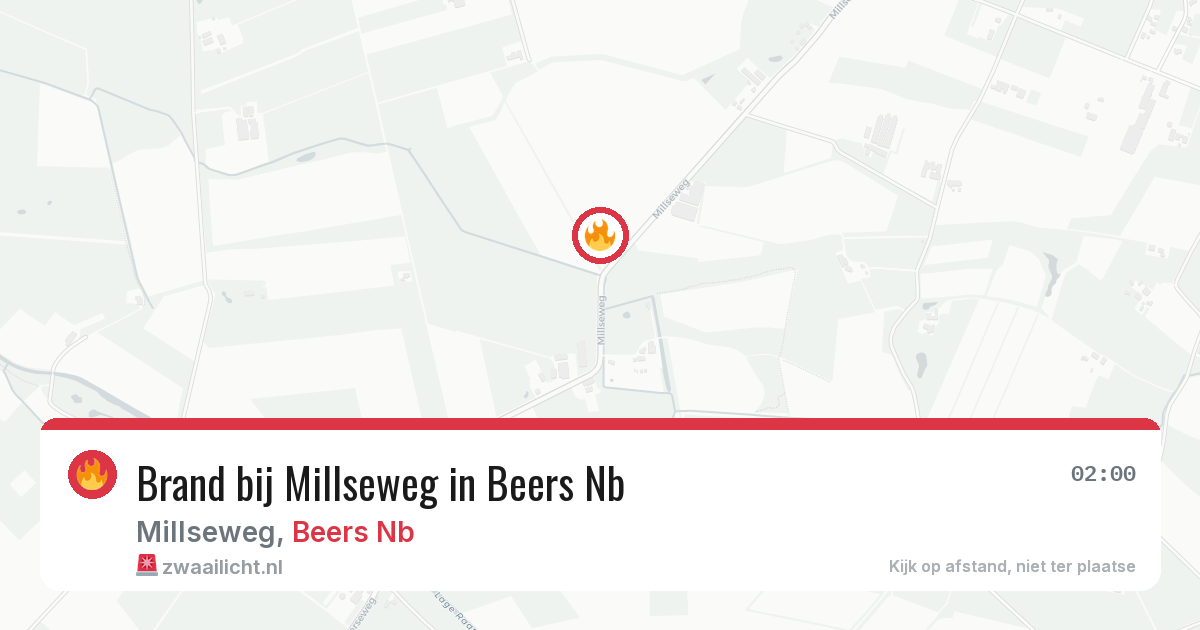Brand bij Millseweg in Beers Nb — 11 jul 2026