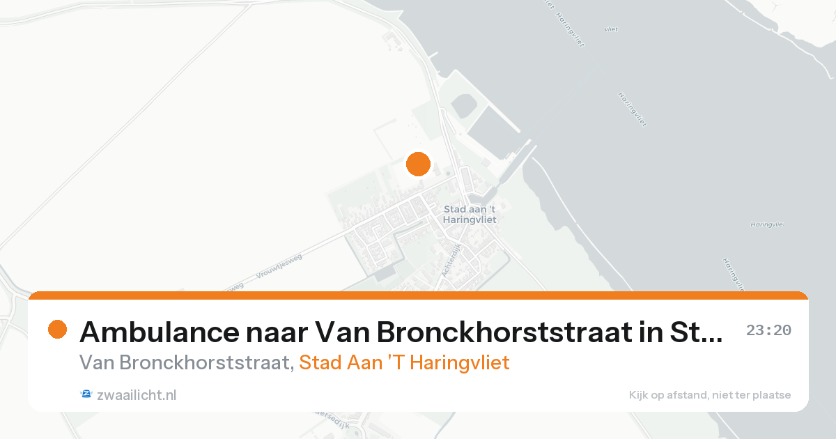 Ambulance naar Van Bronckhorststraat in Stad Aan 'T Haringvliet — 5 mei 2026