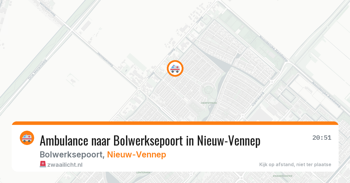 Ambulance naar Bolwerksepoort in Nieuw-Vennep — 21 jul 2026