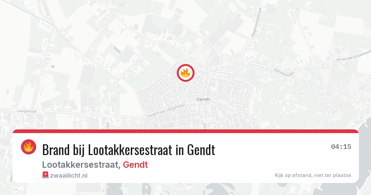 Brand bij Lootakkersestraat in Gendt — 25 jun 2026