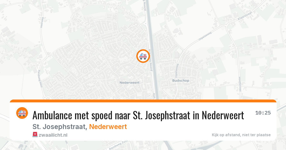 Ambulance met spoed naar St. Josephstraat in Nederweert — 27 jun 2026