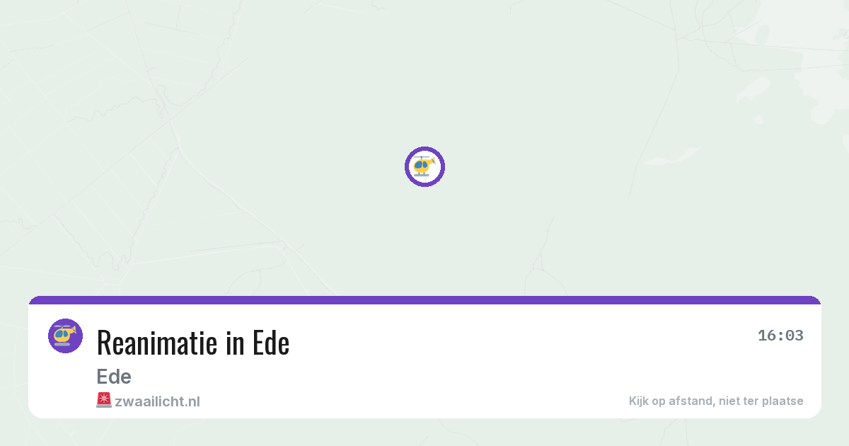 Reanimatie in Ede — 26 jun 2026