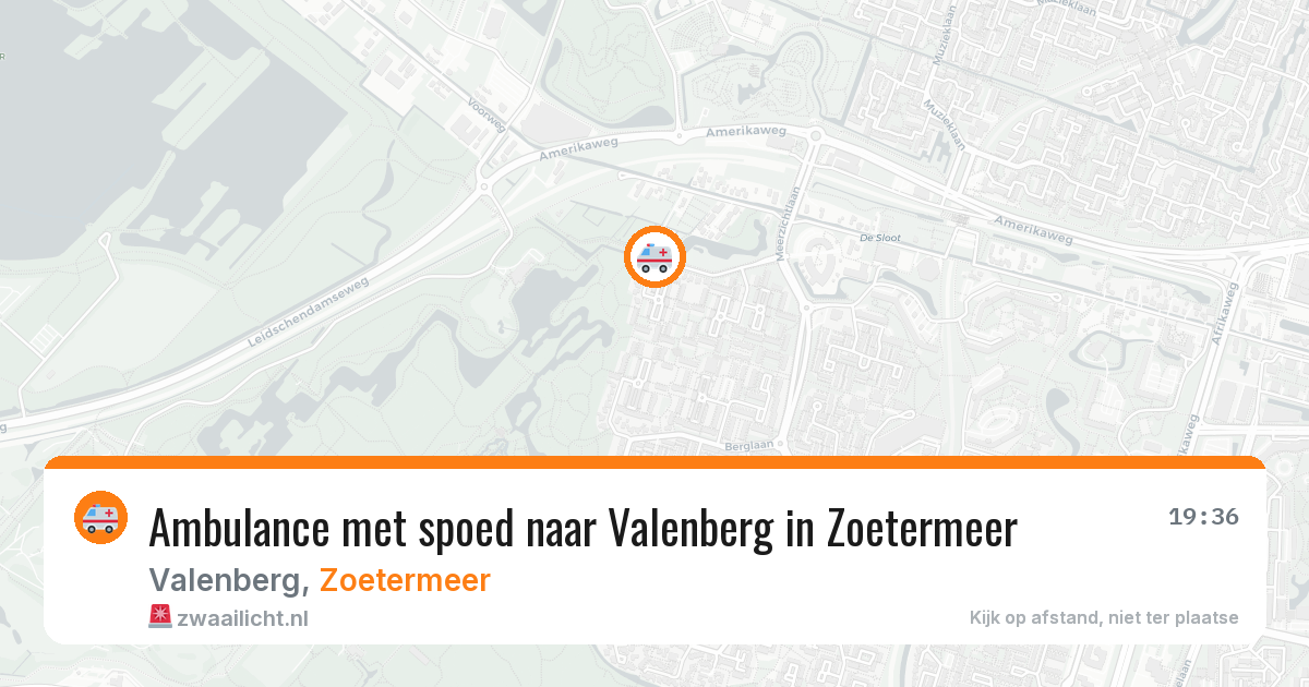Ambulance met spoed naar Valenberg in Zoetermeer — 11 jul 2026