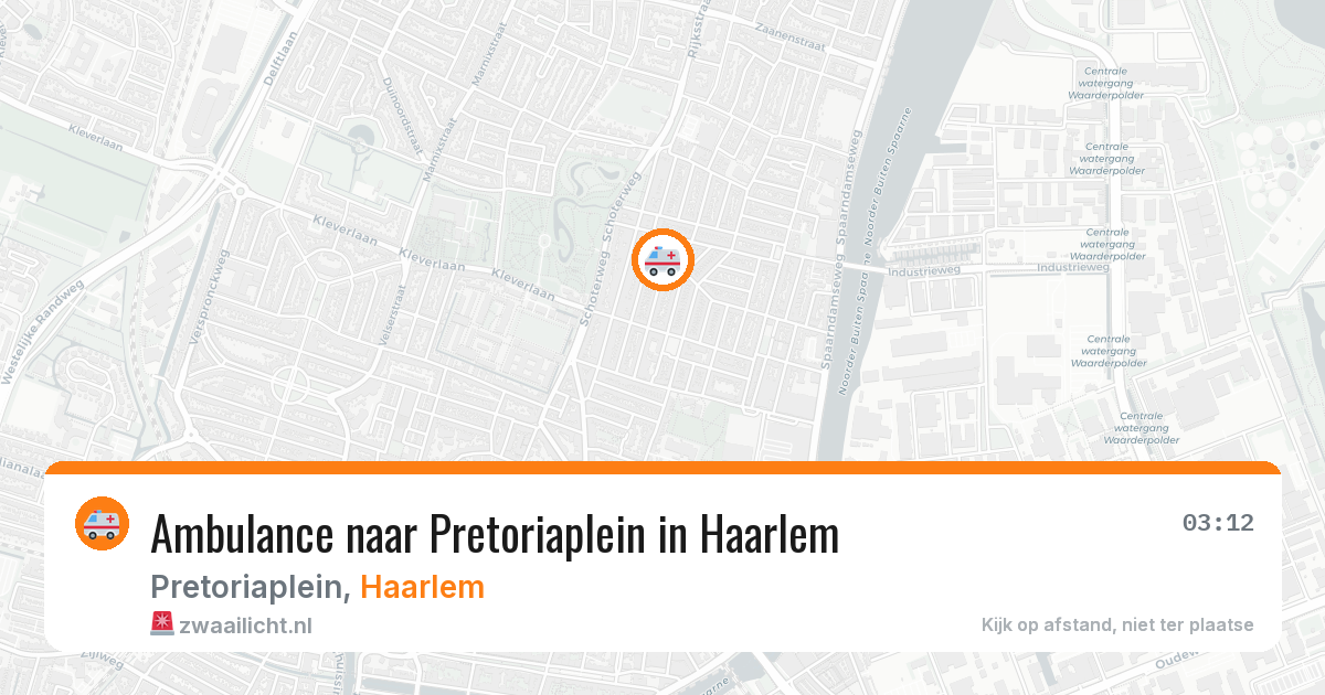 Ambulance naar Pretoriaplein in Haarlem — 11 aug 2026