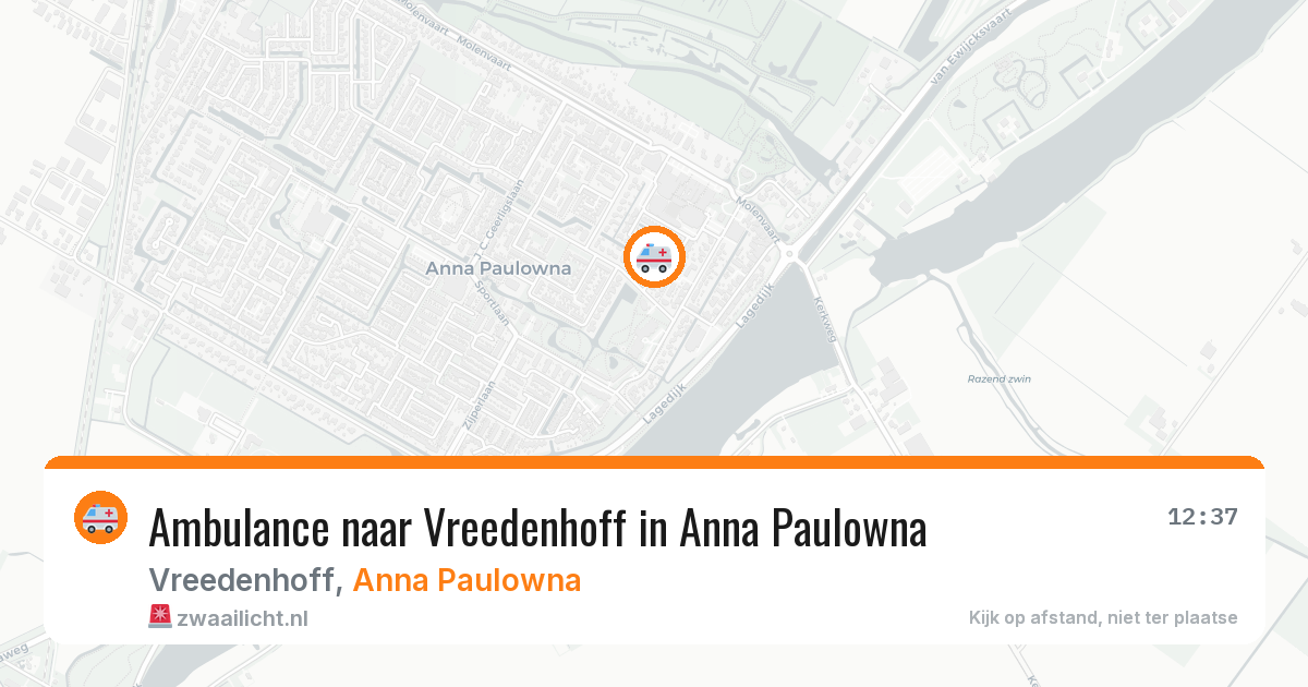 Ambulance naar Vreedenhoff in Anna Paulowna — 1 apr 2026