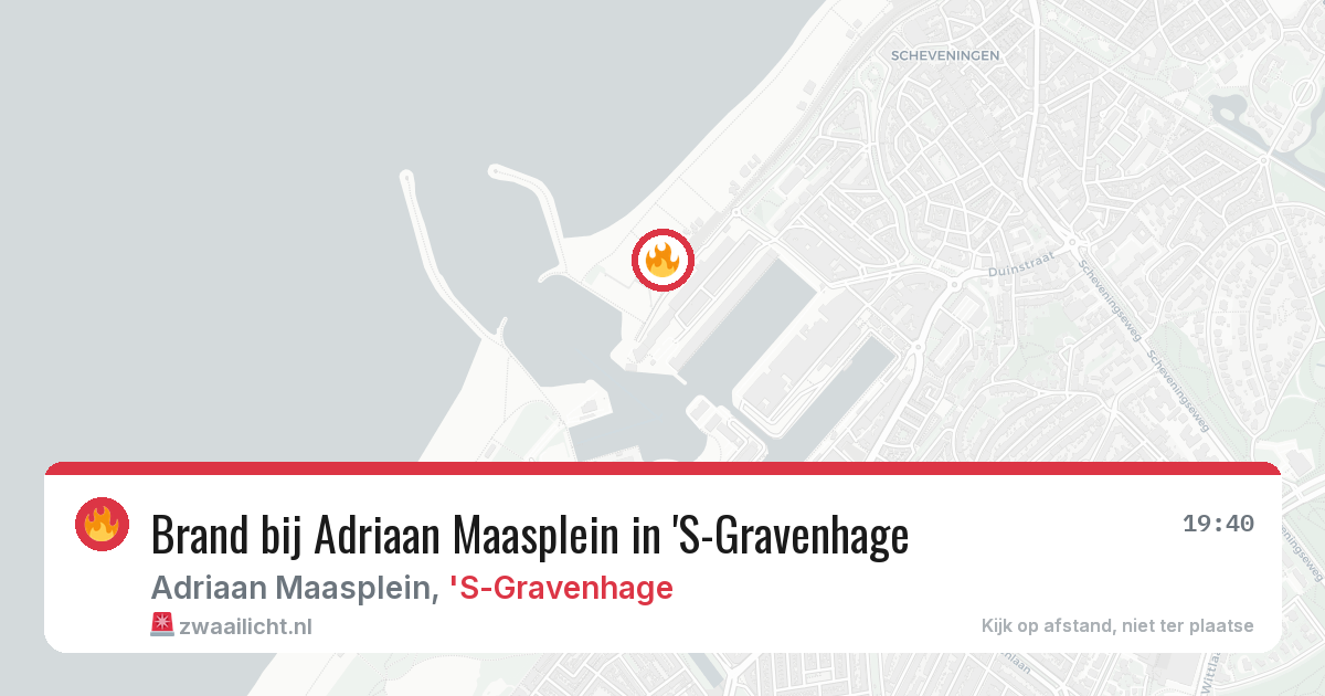 Brand bij Adriaan Maasplein in 'S-Gravenhage — 10 apr 2026