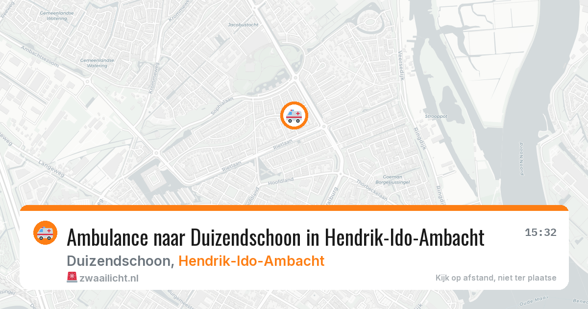 Ambulance naar Duizendschoon in Hendrik-Ido-Ambacht — 8 feb 2026