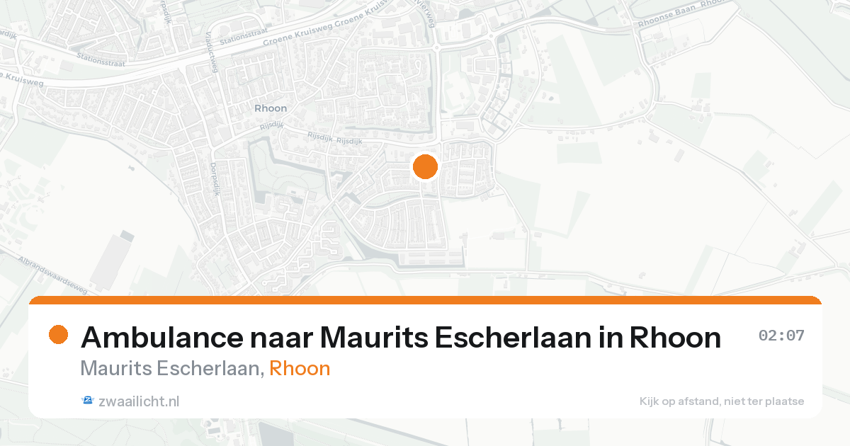 Ambulance naar Maurits Escherlaan in Rhoon — 8 feb 2026