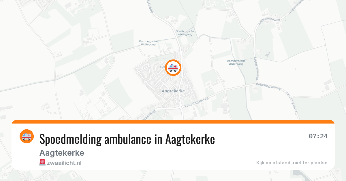 Spoedmelding ambulance in Aagtekerke — 22 mei 2026