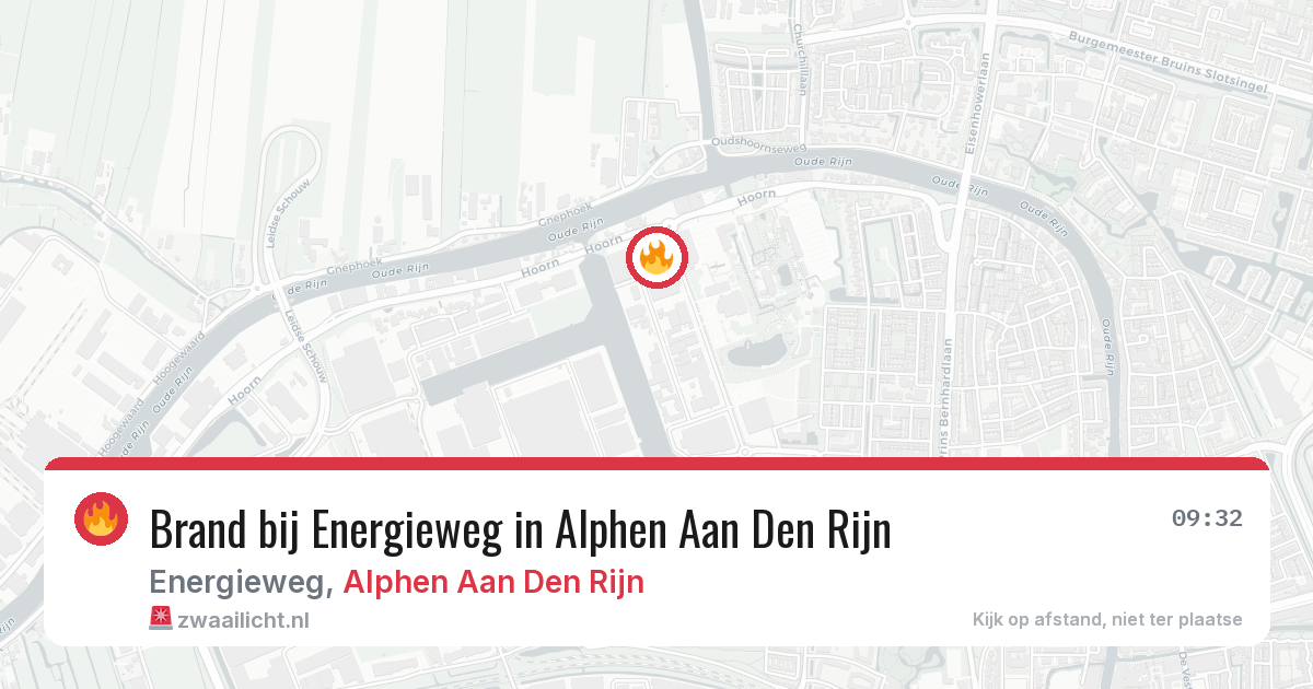 Brand bij Energieweg in Alphen Aan Den Rijn — 12 jul 2026