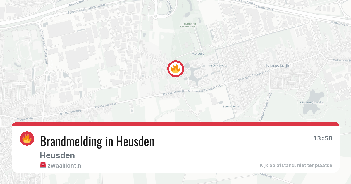 Brandmelding in Heusden — 18 mrt 2026