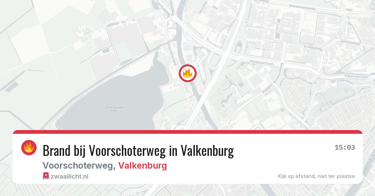 Brand bij Voorschoterweg in Valkenburg — 30 mei 2026