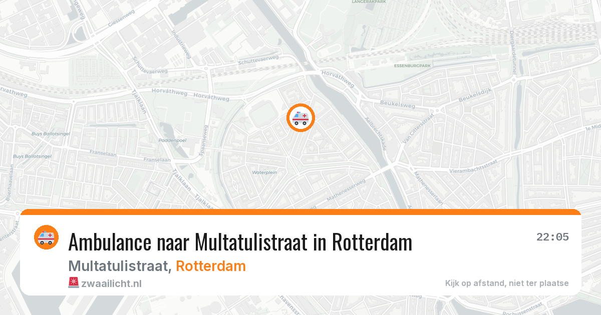 Ambulance naar Multatulistraat in Rotterdam — 14 mei 2026
