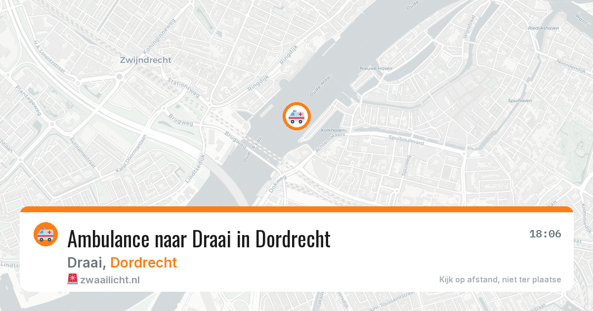 Ambulance naar Draai in Dordrecht — 15 jul 2026
