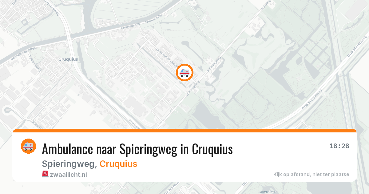 Ambulance naar Spieringweg in Cruquius — 26 jun 2026