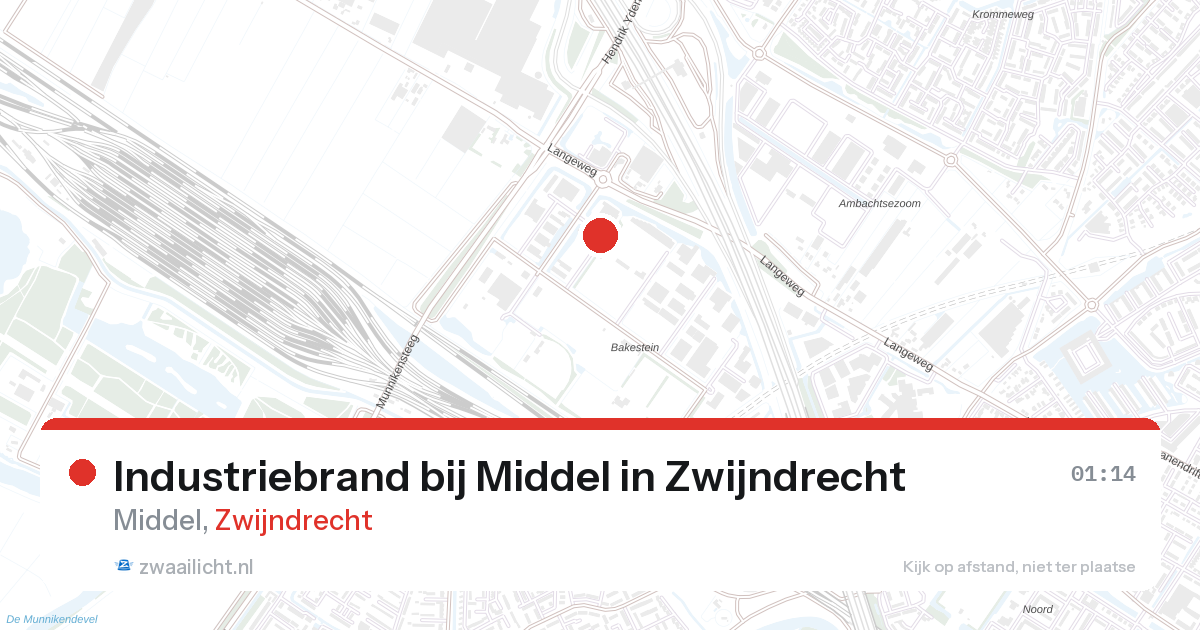 Industriebrand bij Middel in Zwijndrecht — 1 feb 2026