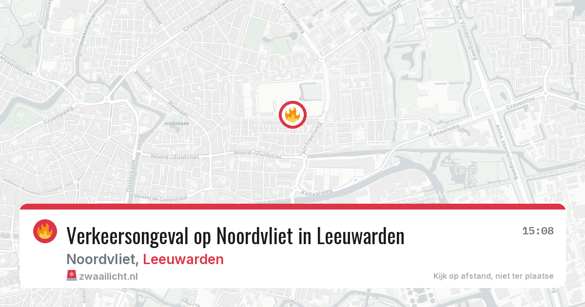Verkeersongeval op Noordvliet in Leeuwarden — 29 mei 2026