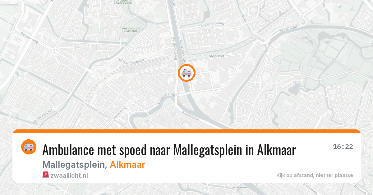 Ambulance met spoed naar Mallegatsplein in Alkmaar — 27 jan 2026
