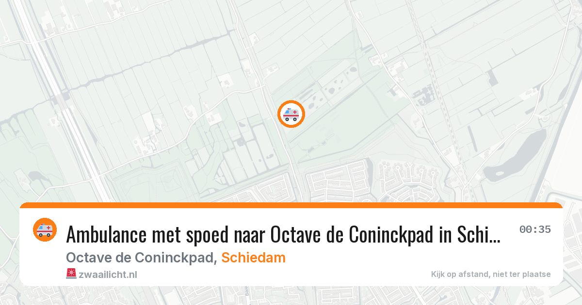 Ambulance met spoed naar Octave de Coninckpad in Schiedam — 11 jul 2026