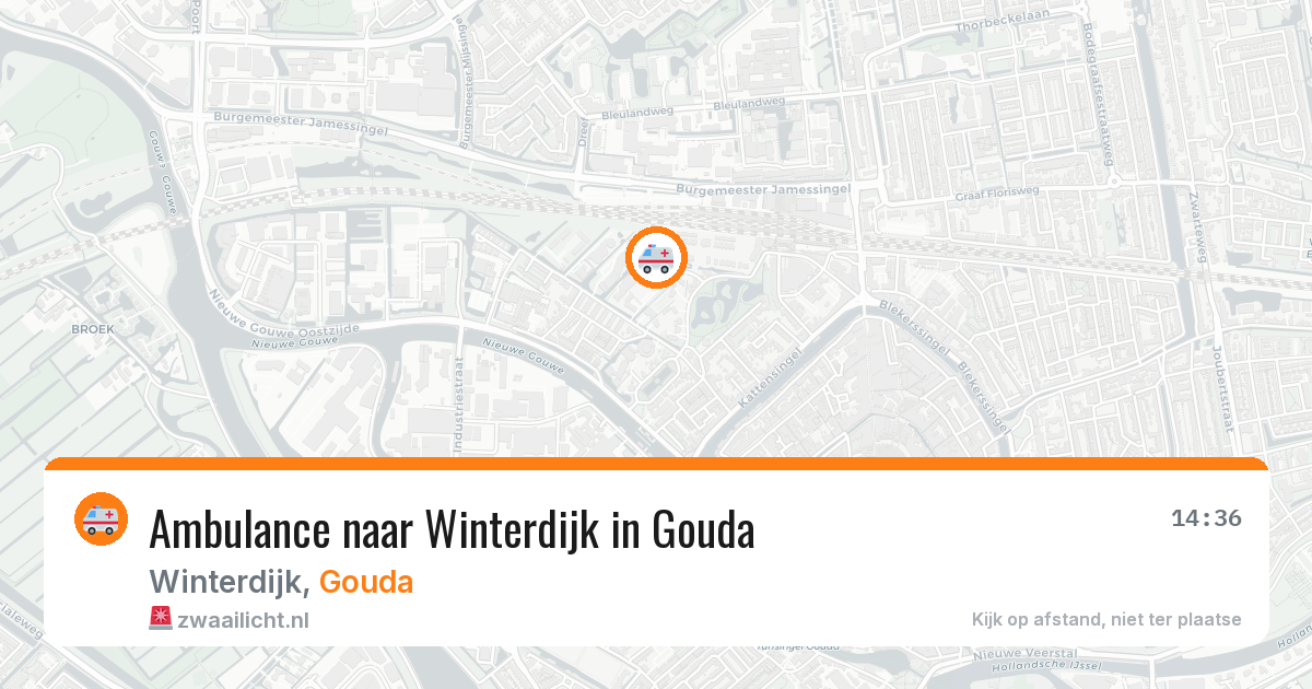 Ambulance naar Winterdijk in Gouda — 7 apr 2026