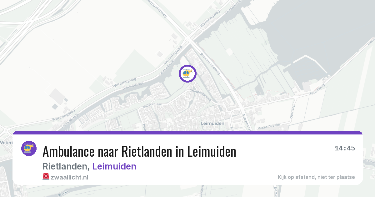 Ambulance naar Rietlanden in Leimuiden — 27 jun 2026