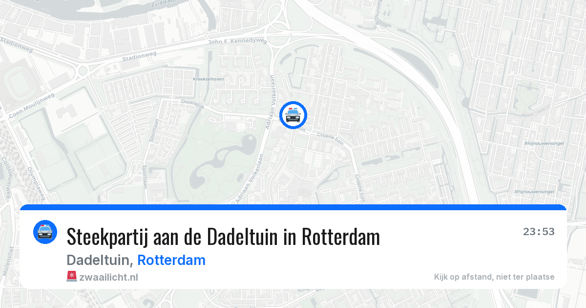 Steekpartij aan de Dadeltuin in Rotterdam — 13 apr 2026