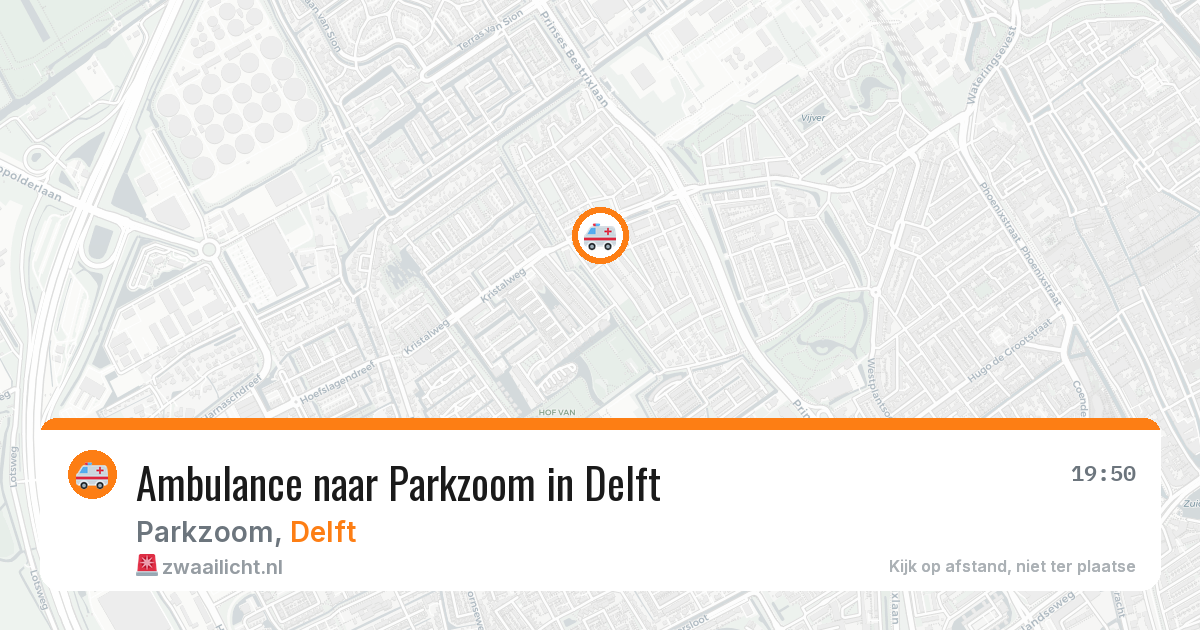 Ambulance naar Parkzoom in Delft — 7 jul 2026