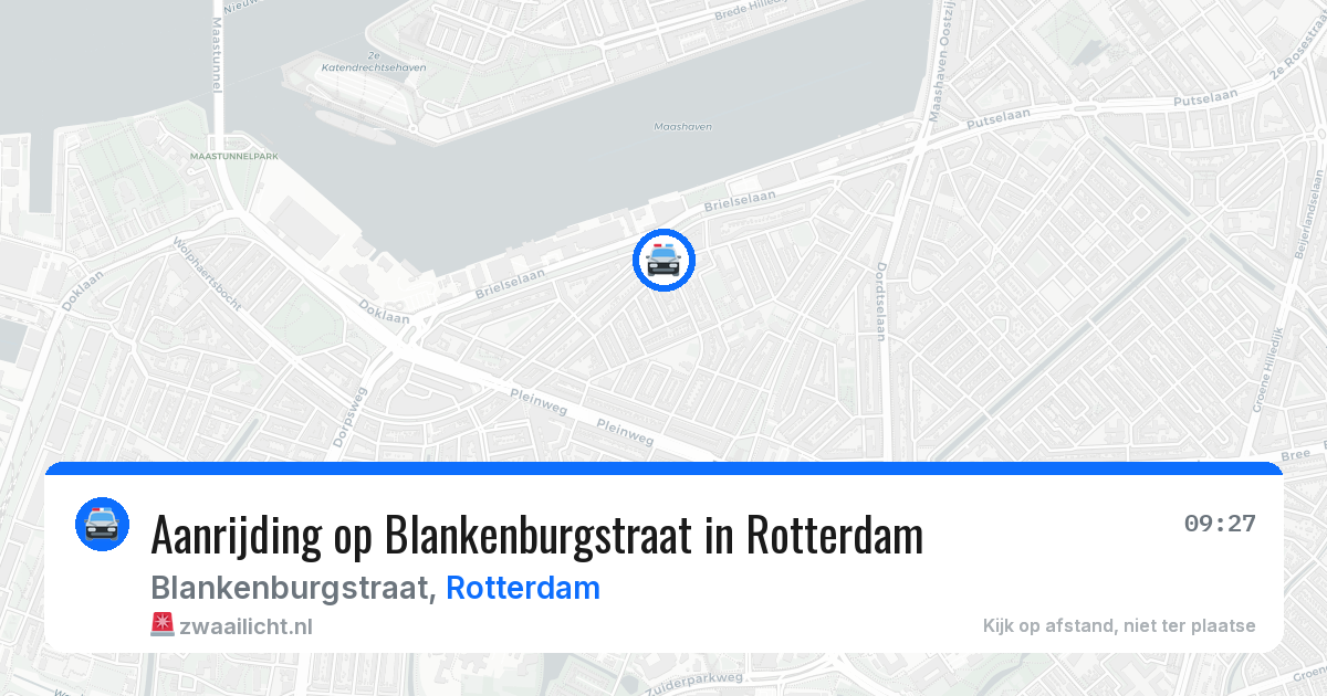 Aanrijding op Blankenburgstraat in Rotterdam — 30 jun 2026
