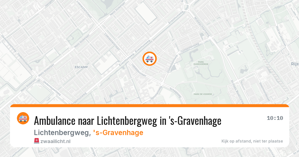 Ambulance naar Lichtenbergweg in 's-Gravenhage — 11 aug 2026