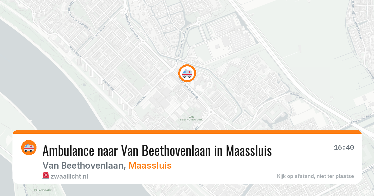 Ambulance naar Van Beethovenlaan in Maassluis — 14 mei 2026