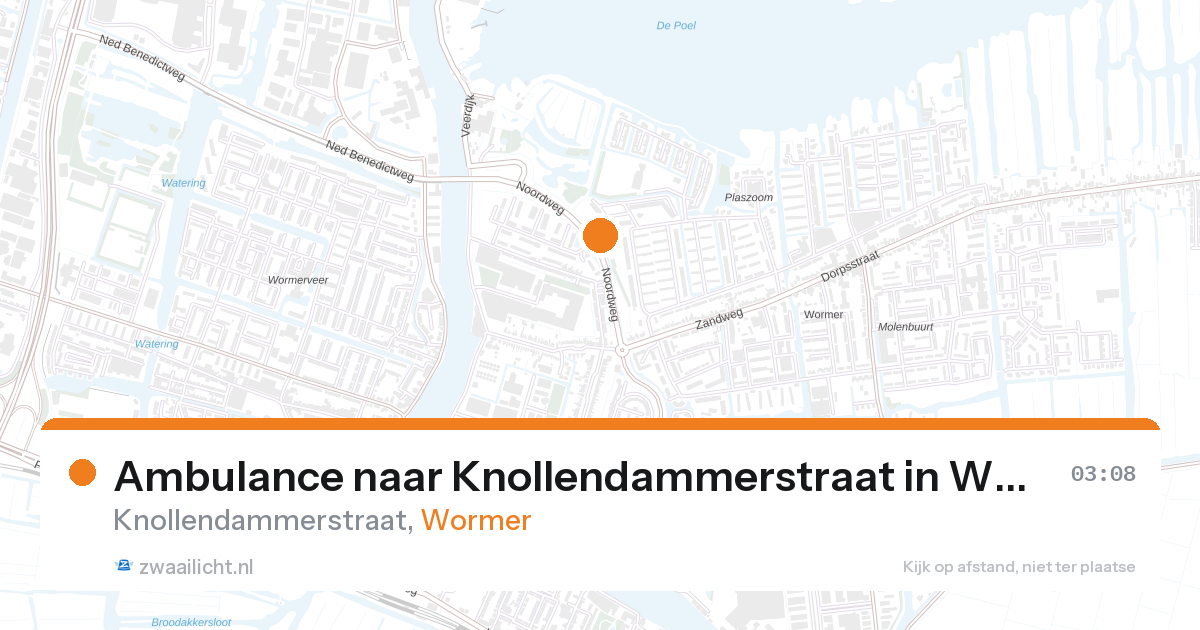 Ambulance naar Knollendammerstraat in Wormer — 14 jun 2026