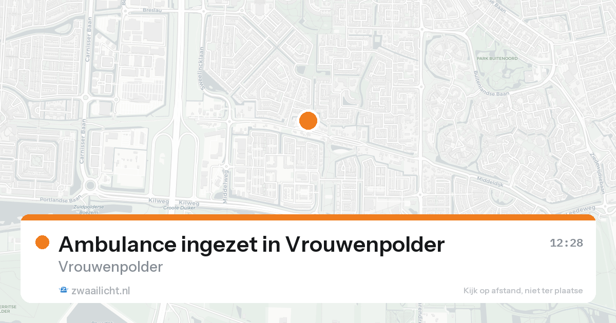 Ambulance ingezet in Vrouwenpolder — 7 feb 2026