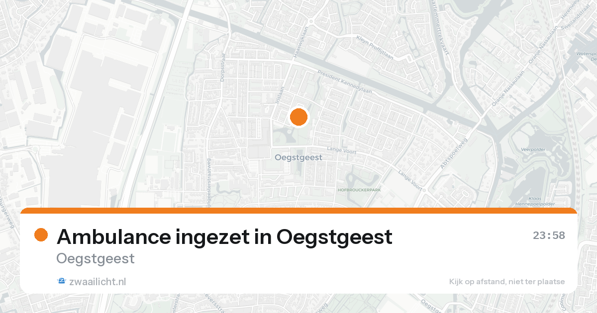 Ambulance ingezet in Oegstgeest — 6 jun 2026