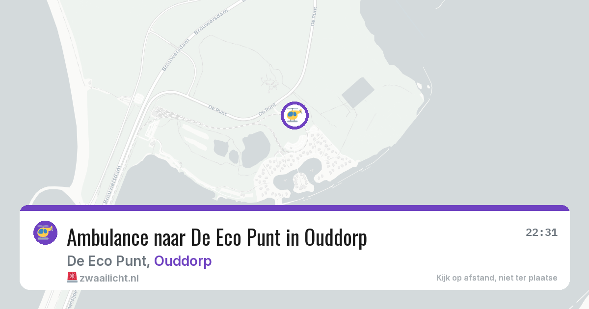 Ambulance naar De Eco Punt in Ouddorp — 30 jun 2026