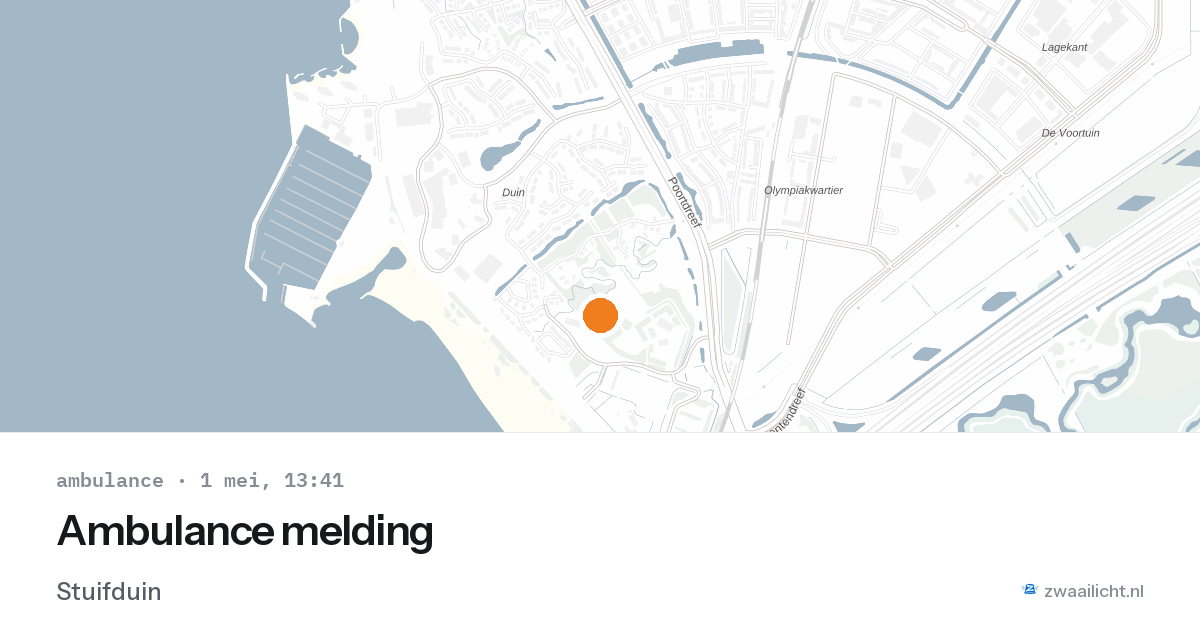 Ambulance melding — 1 mei 2026