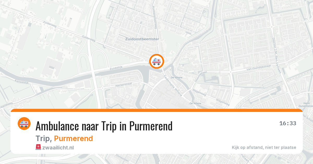 Ambulance naar Trip in Purmerend — 23 mei 2026