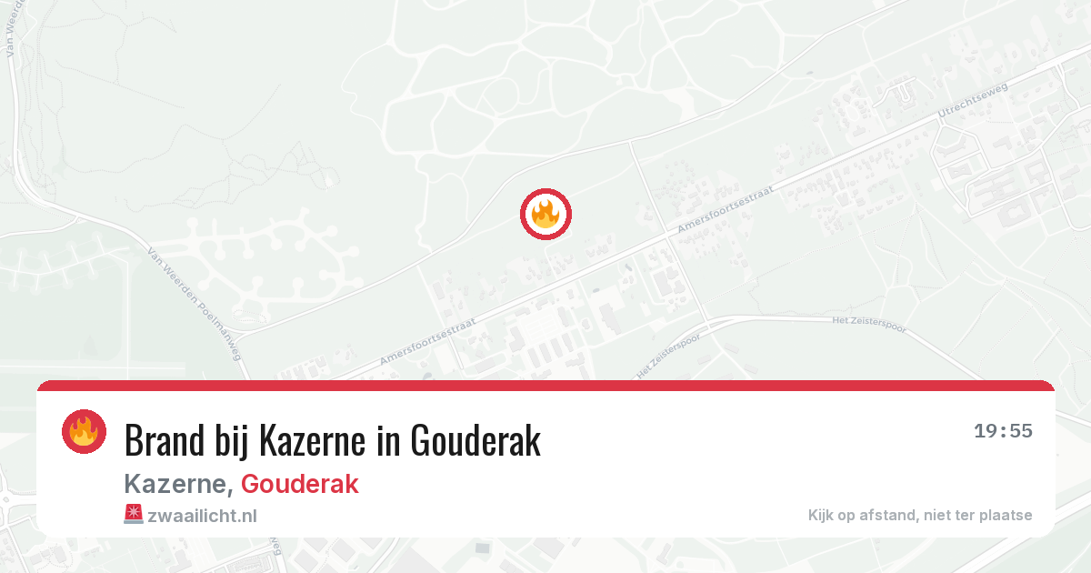 Brand bij Kazerne in Gouderak — 31 mrt 2026
