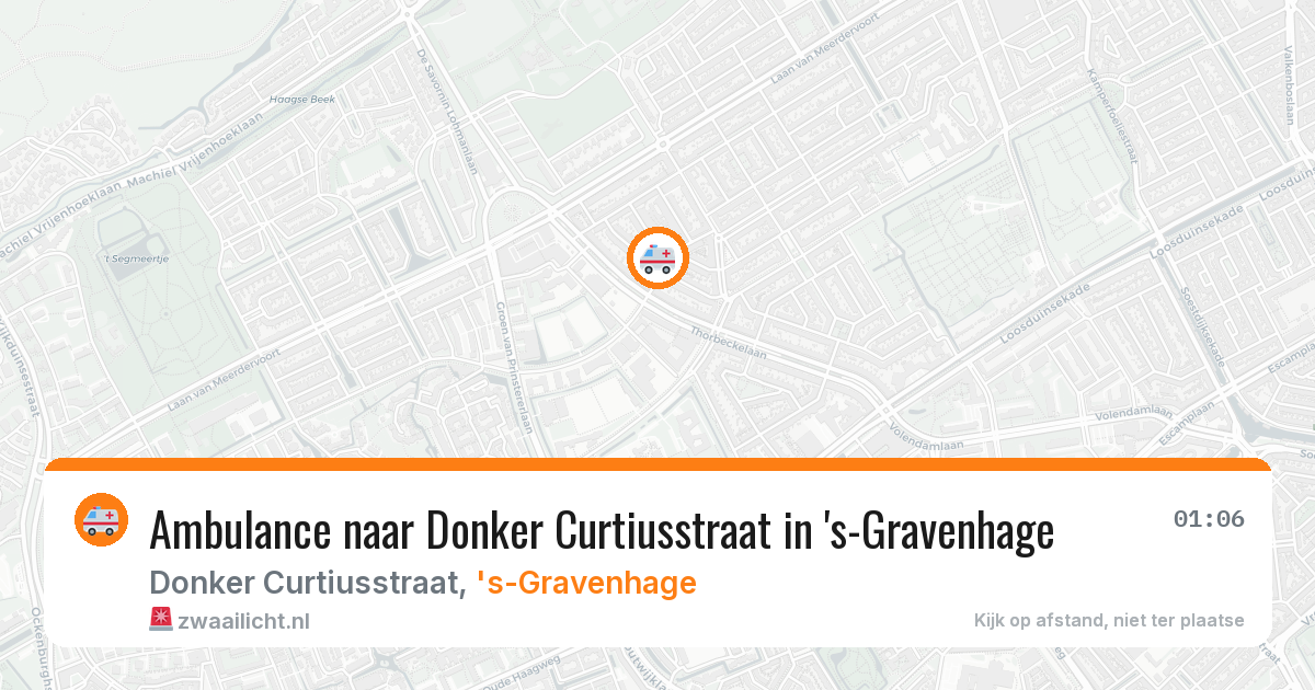 Ambulance naar Donker Curtiusstraat in 's-Gravenhage — 9 feb 2026