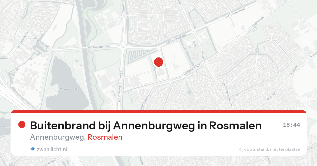 Buitenbrand bij Annenburgweg in Rosmalen — 16 aug 2026