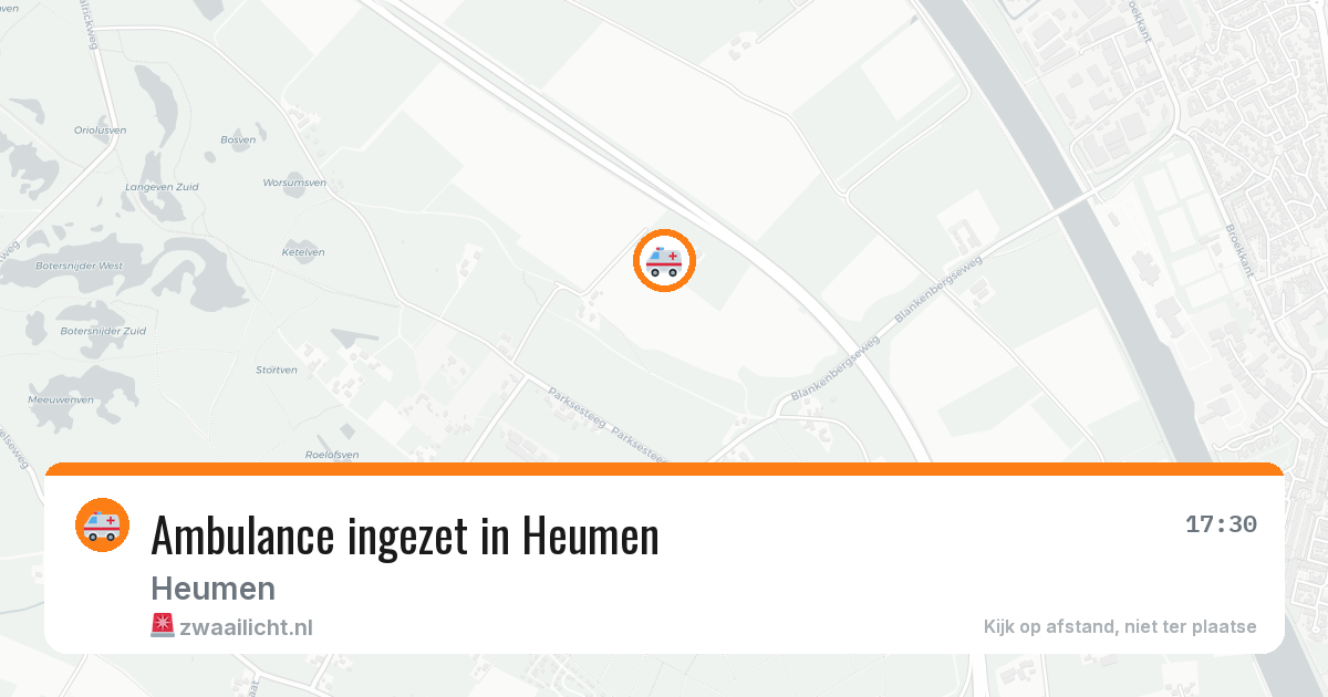 Ambulance ingezet in Heumen — 19 mrt 2026