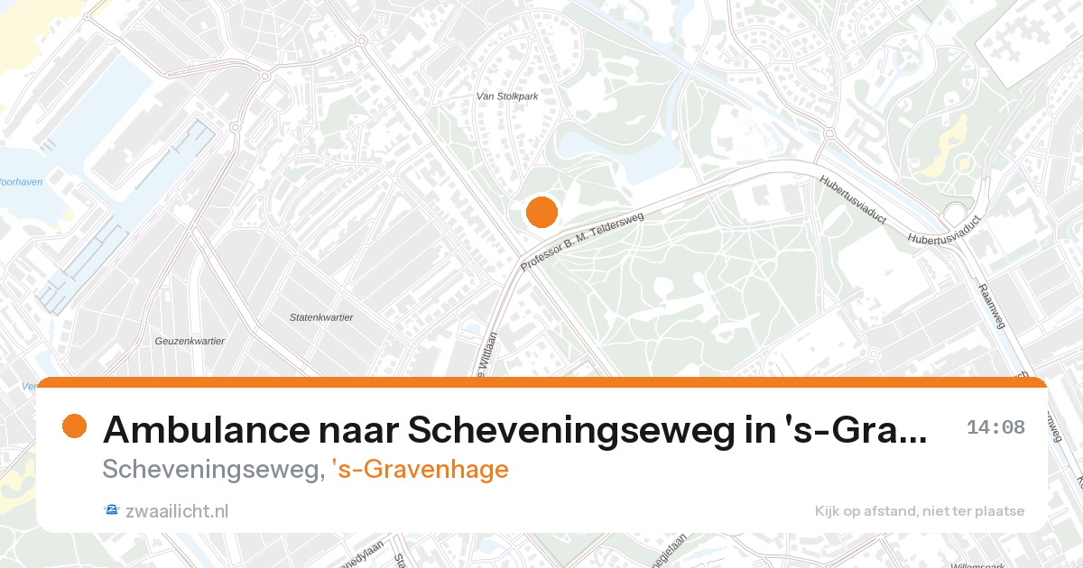 Ambulance naar Scheveningseweg in 's-Gravenhage — 27 aug 2026