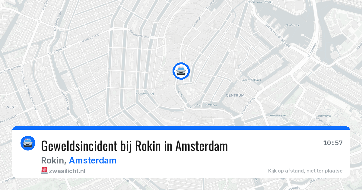 Geweldsincident bij Rokin in Amsterdam — 3 jun 2026