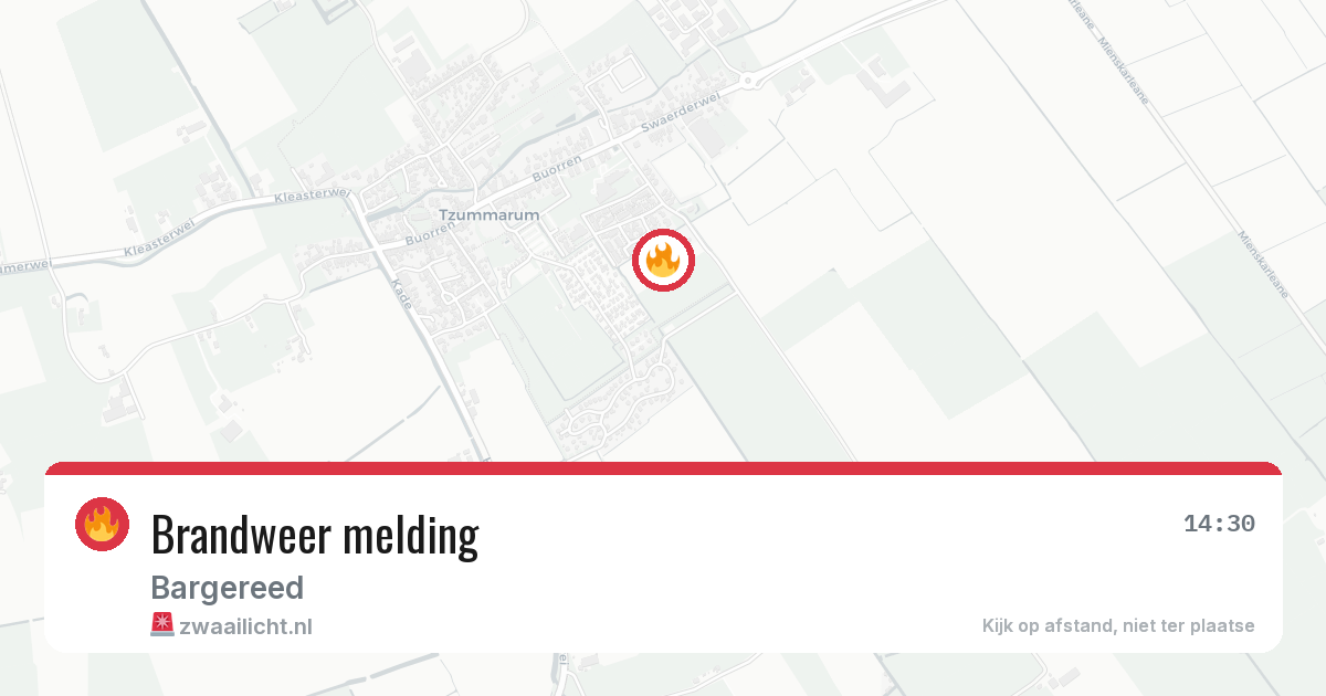 Brandweer melding — 14 jun 2026