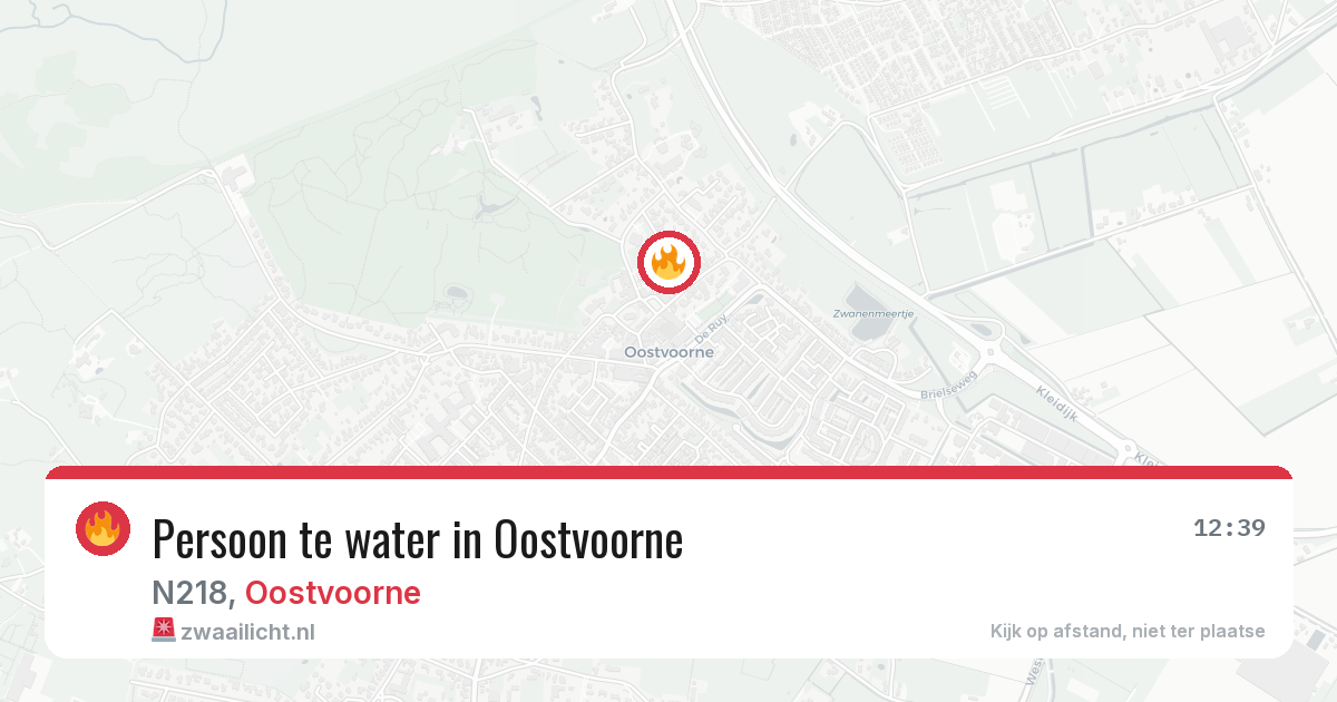 Persoon te water in Oostvoorne — 3 jun 2026