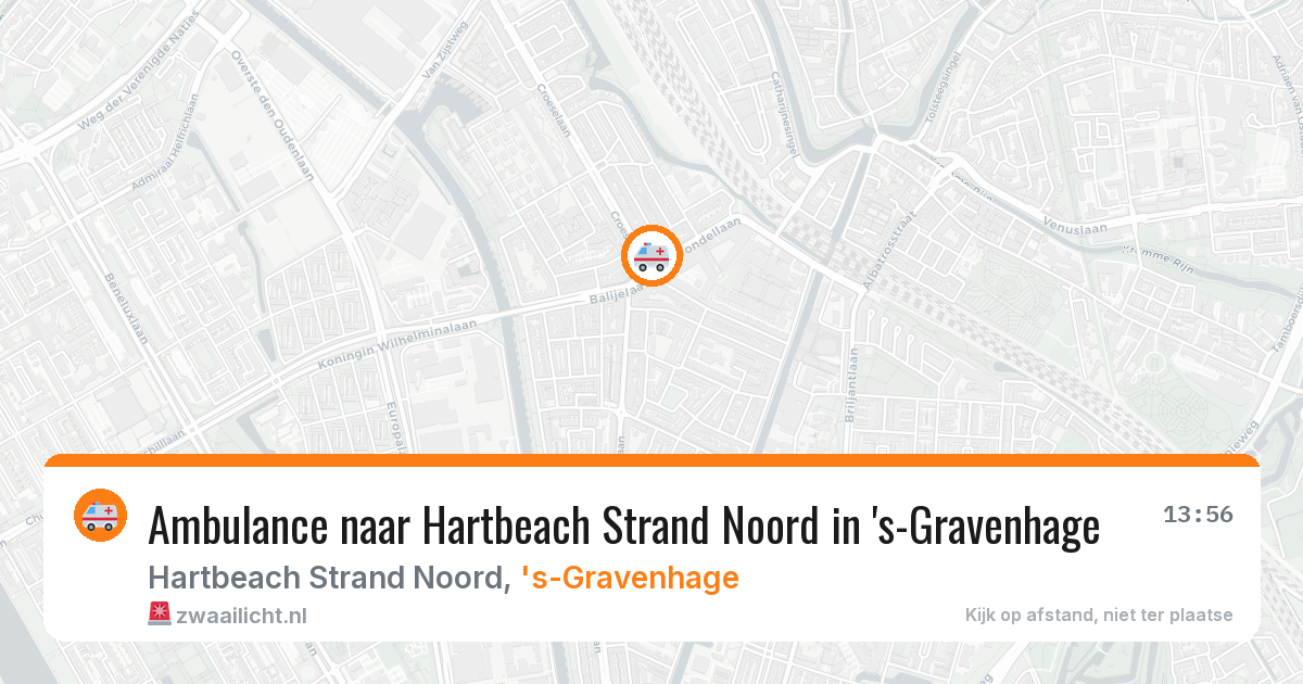 Ambulance naar Hartbeach Strand Noord in 's-Gravenhage — 8 feb 2026