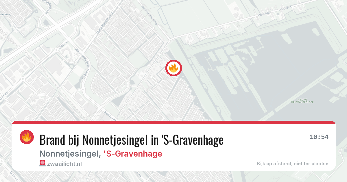 Brand bij Nonnetjesingel in 'S-Gravenhage — 11 mrt 2026