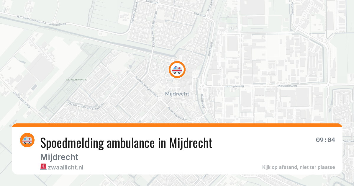 Spoedmelding ambulance in Mijdrecht — 28 mei 2026